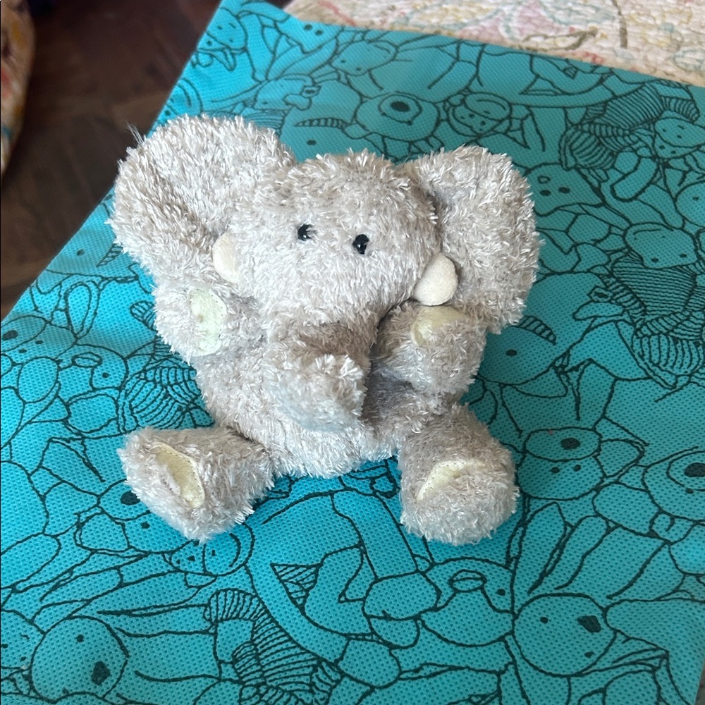 Plush Elephant Stuffed Animal - Beige/Cream pudding series